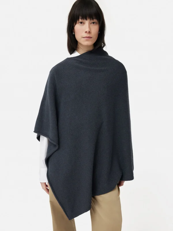 Jigsaw Wool Cashmere Blend Drape Poncho