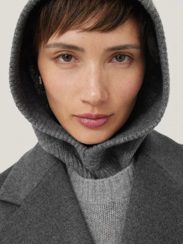 Jigsaw Wool Cashmere Blend Hooded Snood